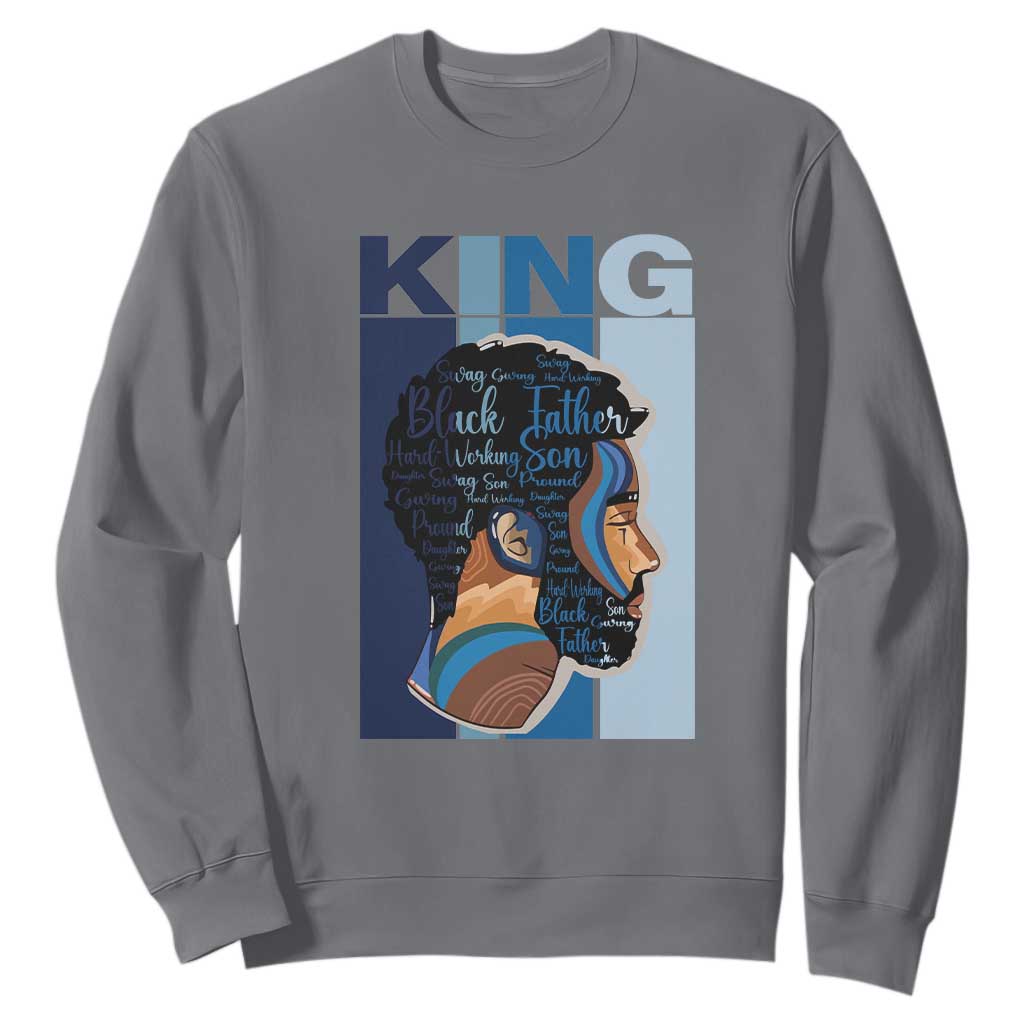 African American Dad Sweatshirt Black History King Father Melanin Pride TS09