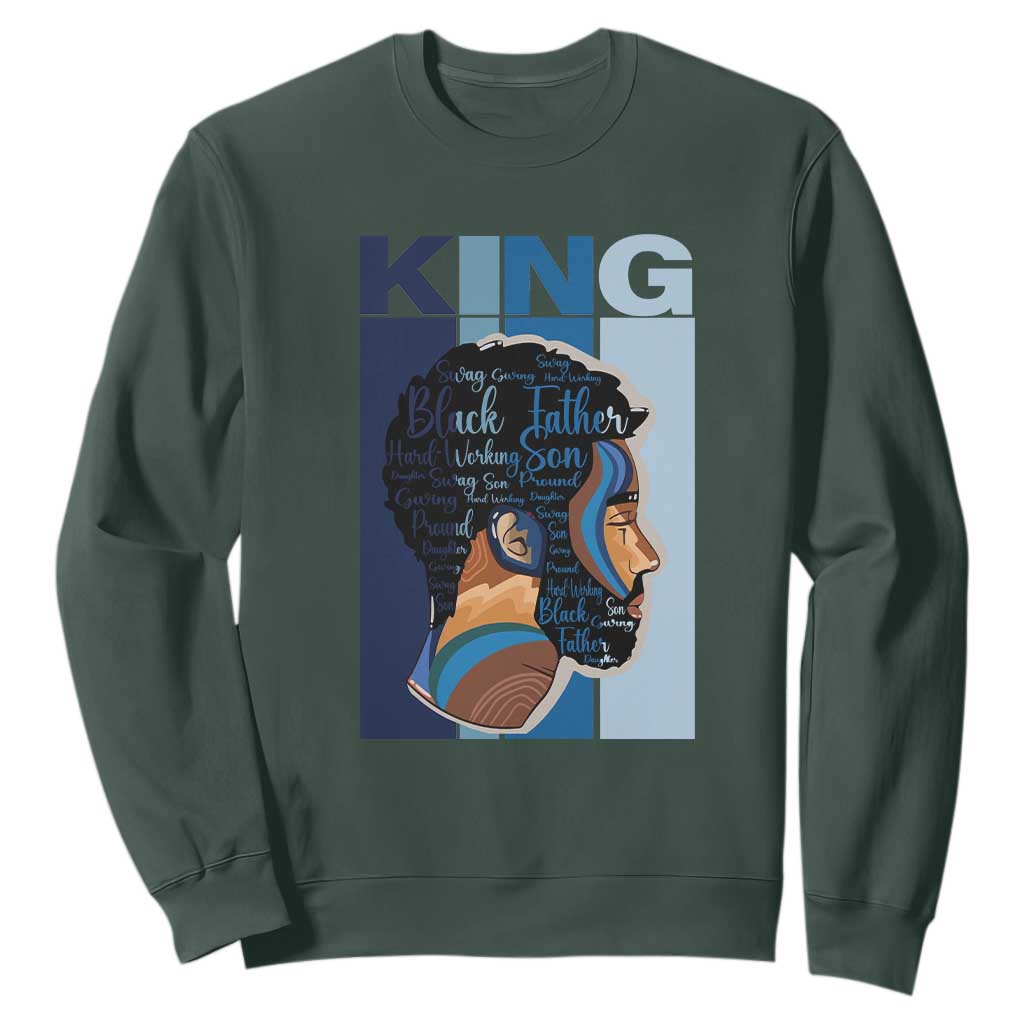 African American Dad Sweatshirt Black History King Father Melanin Pride TS09