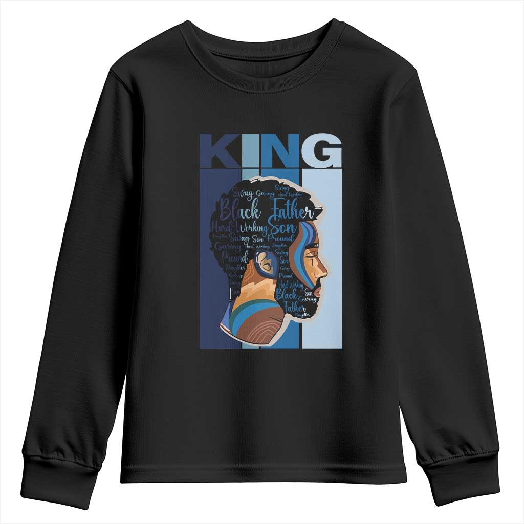 African American Dad Youth Sweatshirt Black History King Father Melanin Pride TS09