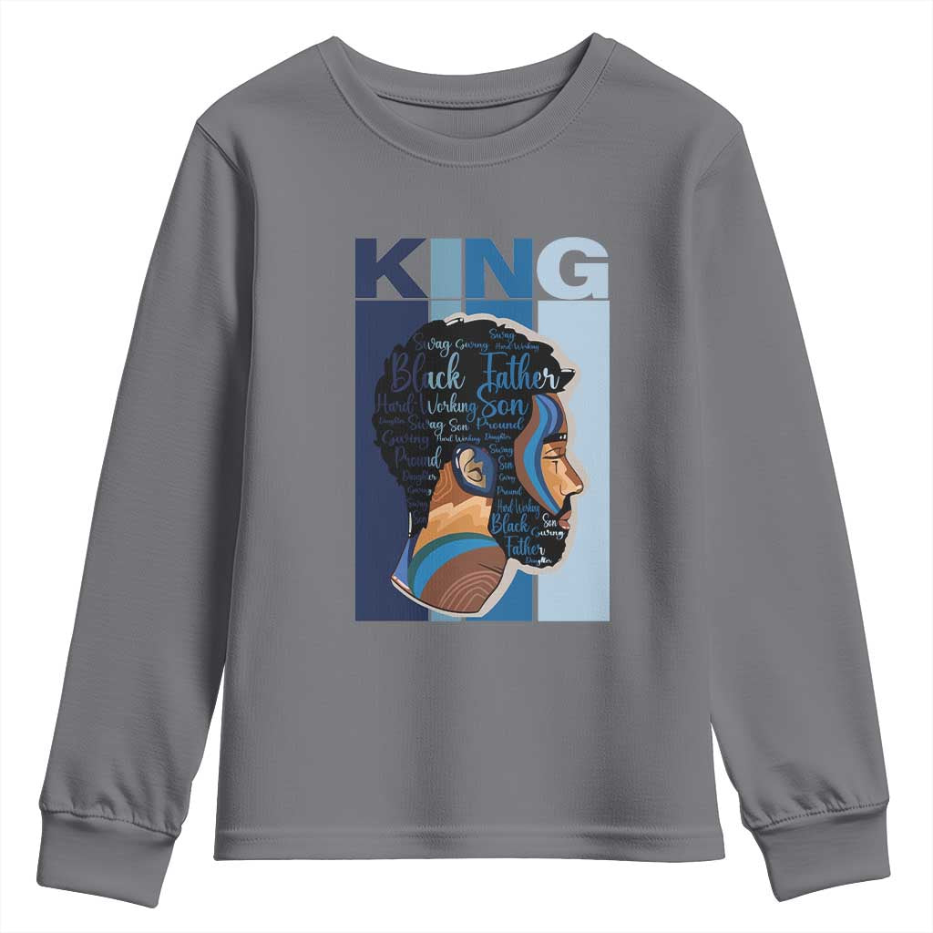 African American Dad Youth Sweatshirt Black History King Father Melanin Pride TS09