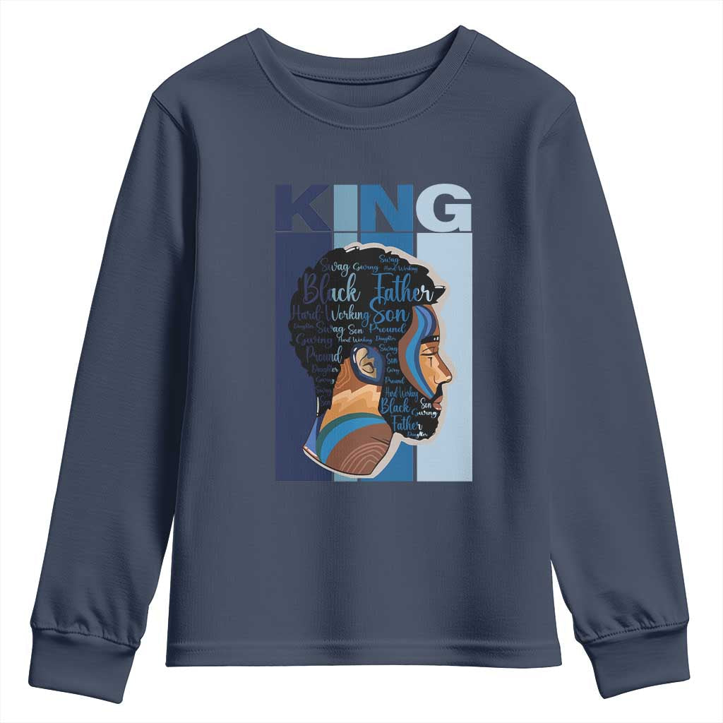 African American Dad Youth Sweatshirt Black History King Father Melanin Pride TS09