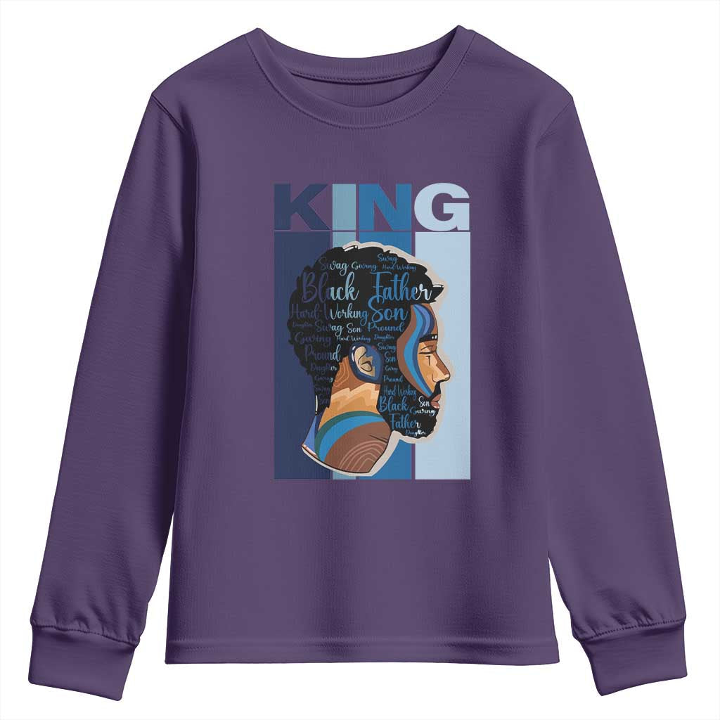 African American Dad Youth Sweatshirt Black History King Father Melanin Pride TS09