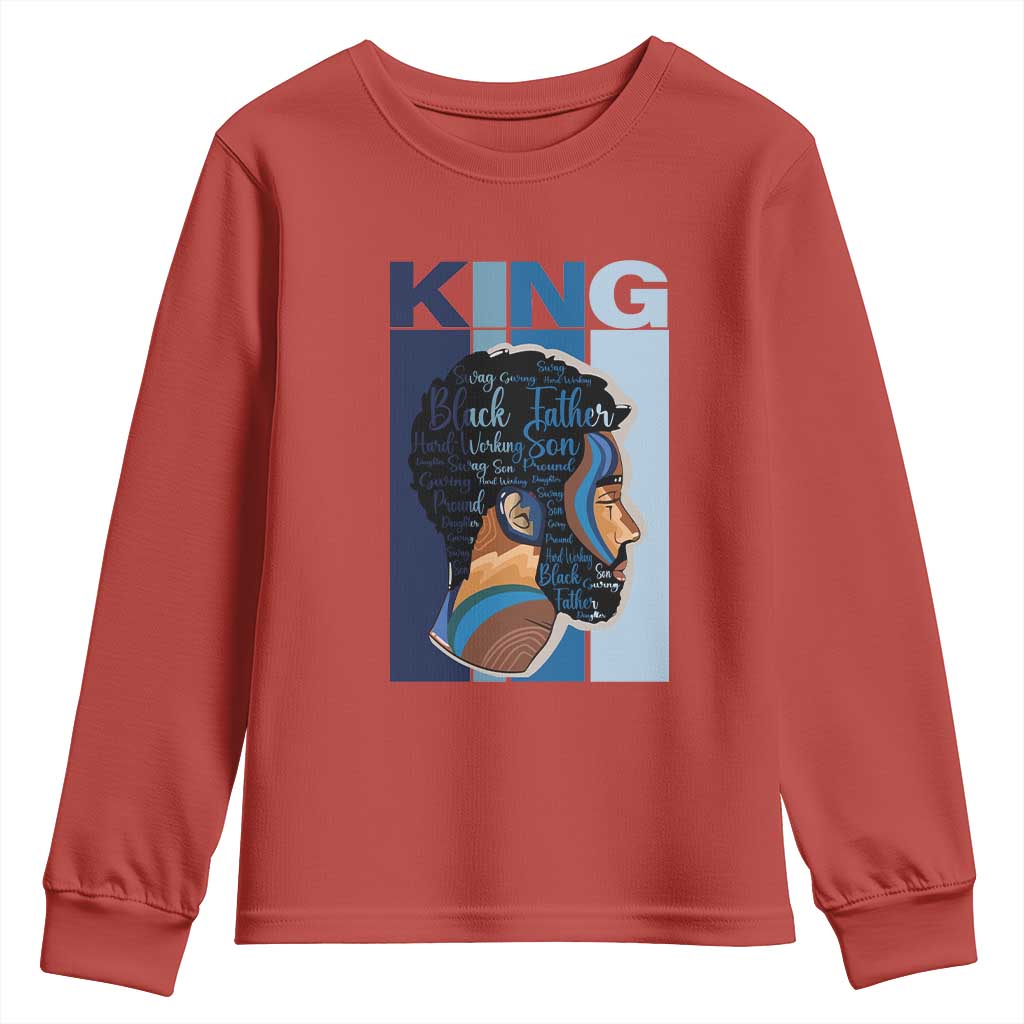 African American Dad Youth Sweatshirt Black History King Father Melanin Pride TS09