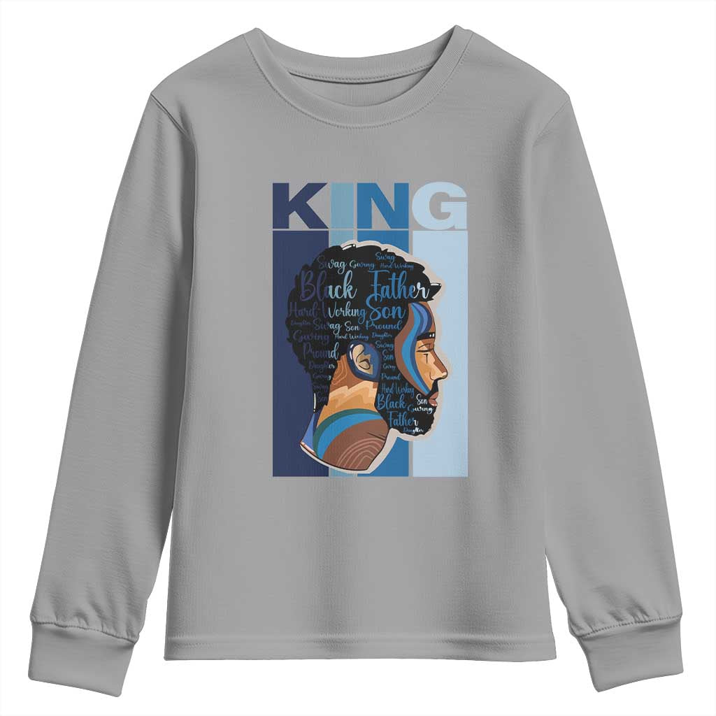 African American Dad Youth Sweatshirt Black History King Father Melanin Pride TS09