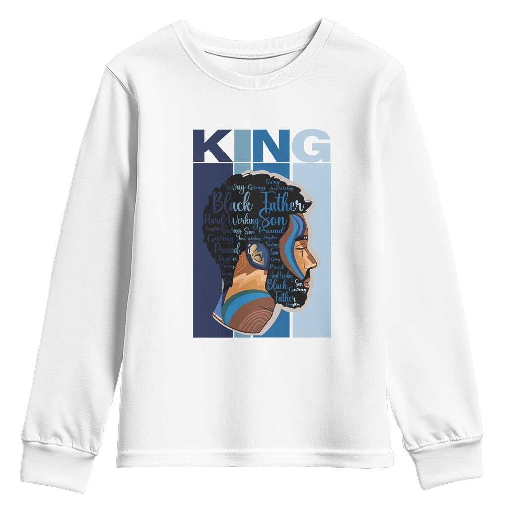 African American Dad Youth Sweatshirt Black History King Father Melanin Pride TS09