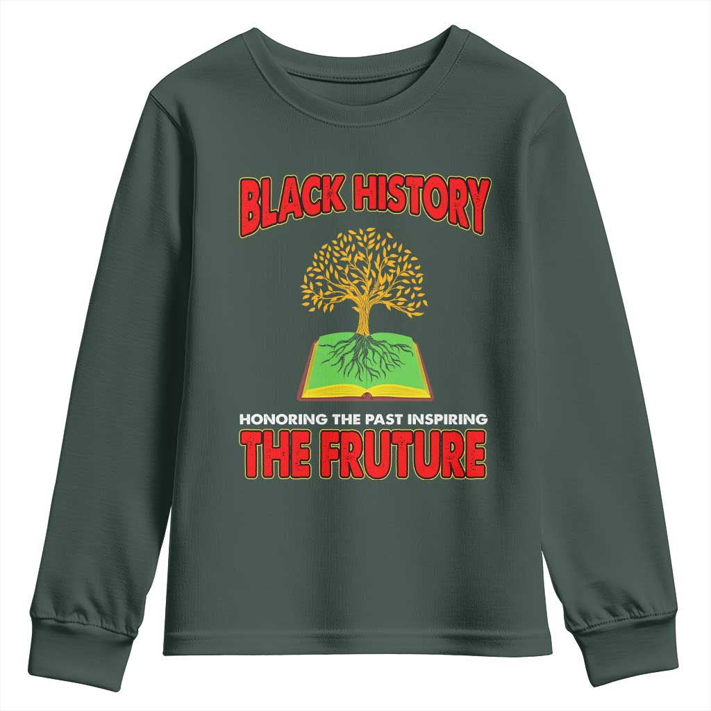 Black History Month Youth Sweatshirt Honoring The Past Inspiring The Future Melanin Pride TS09