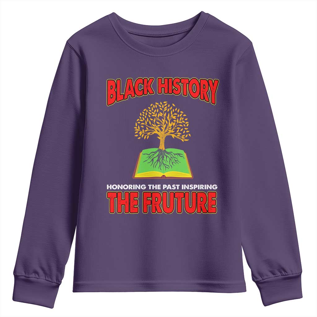 Black History Month Youth Sweatshirt Honoring The Past Inspiring The Future Melanin Pride TS09