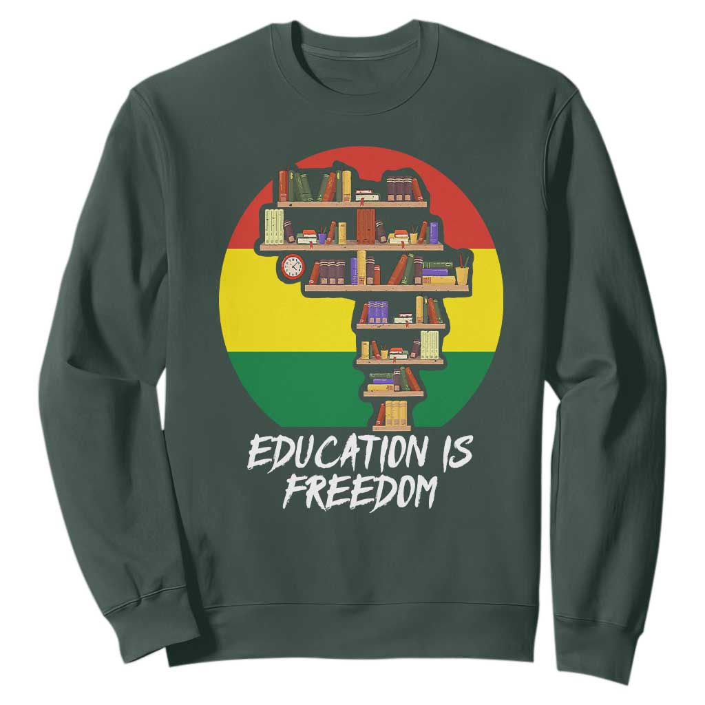 Black History Month Sweatshirt Education Is Freedom African Americans TS09