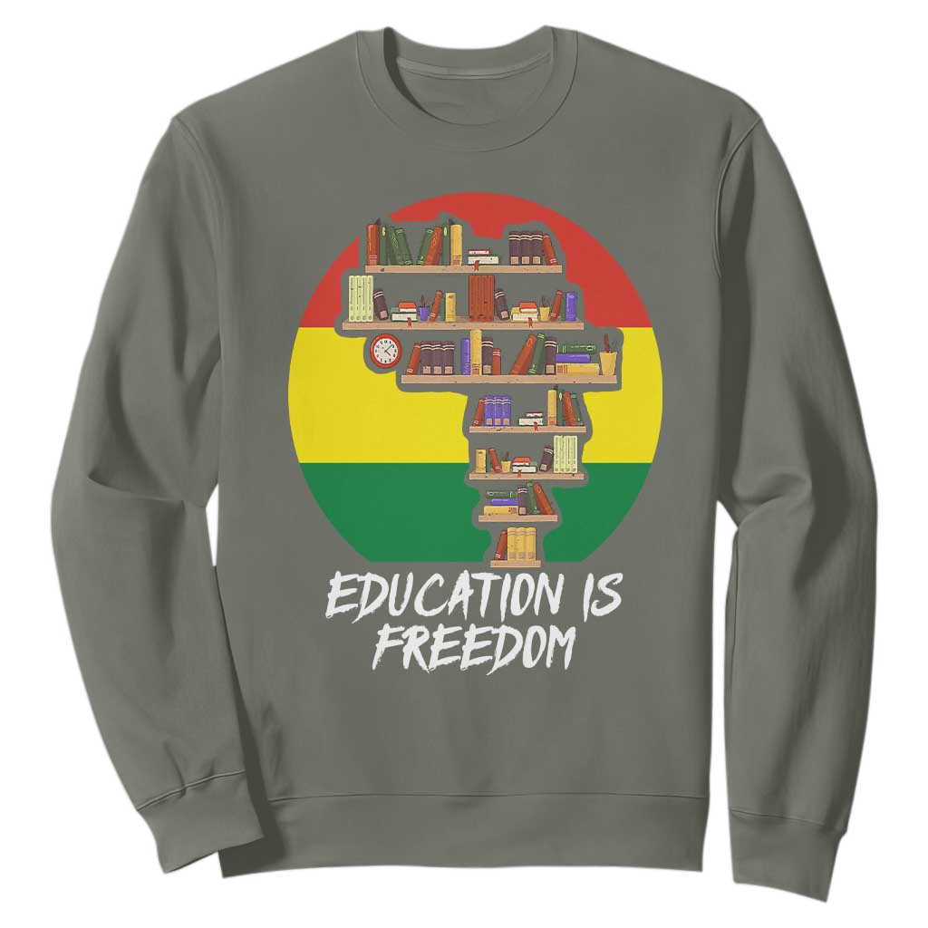 Black History Month Sweatshirt Education Is Freedom African Americans TS09