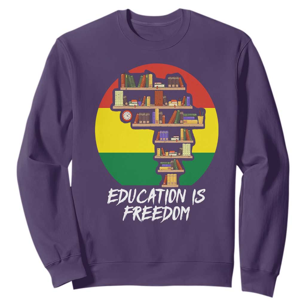 Black History Month Sweatshirt Education Is Freedom African Americans TS09