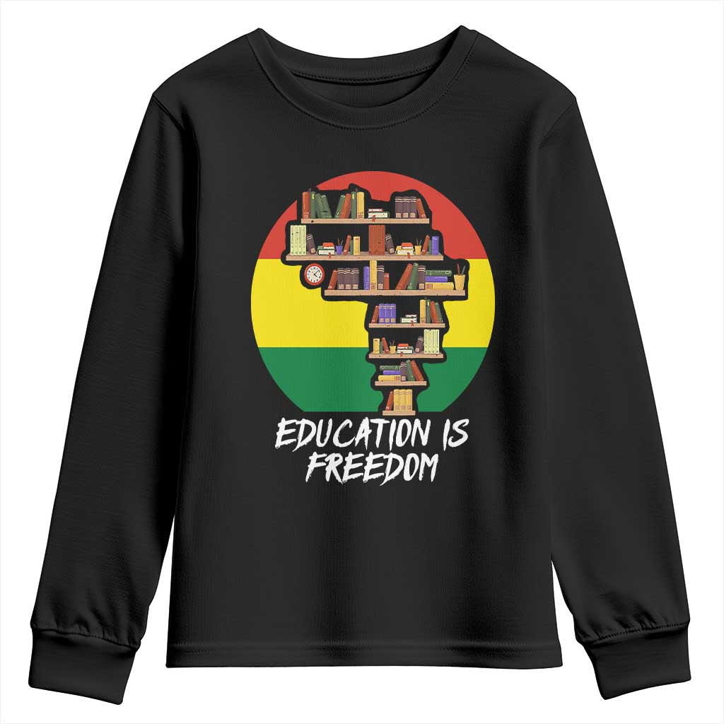 Black History Month Youth Sweatshirt Education Is Freedom African Americans TS09