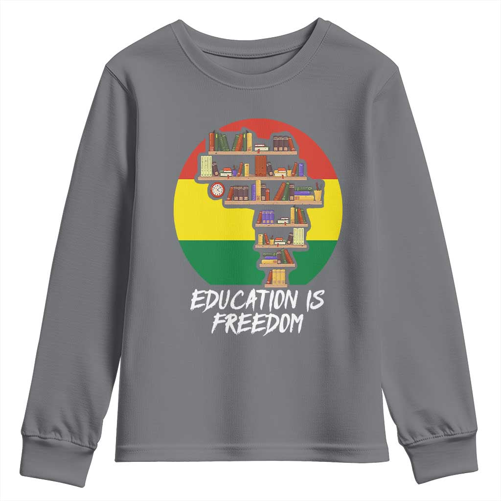 Black History Month Youth Sweatshirt Education Is Freedom African Americans TS09