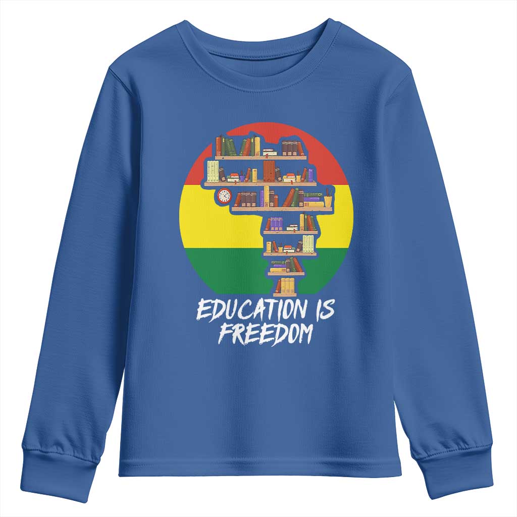 Black History Month Youth Sweatshirt Education Is Freedom African Americans TS09