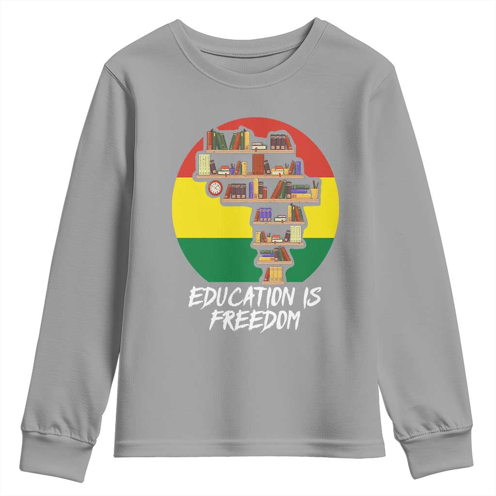 Black History Month Youth Sweatshirt Education Is Freedom African Americans TS09