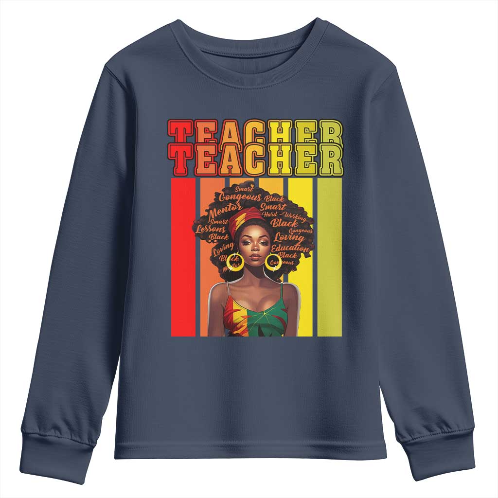 Black Teacher Youth Sweatshirt Women African Americans School Educate TS09