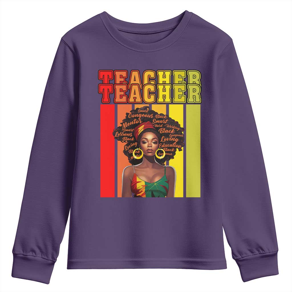 Black Teacher Youth Sweatshirt Women African Americans School Educate TS09
