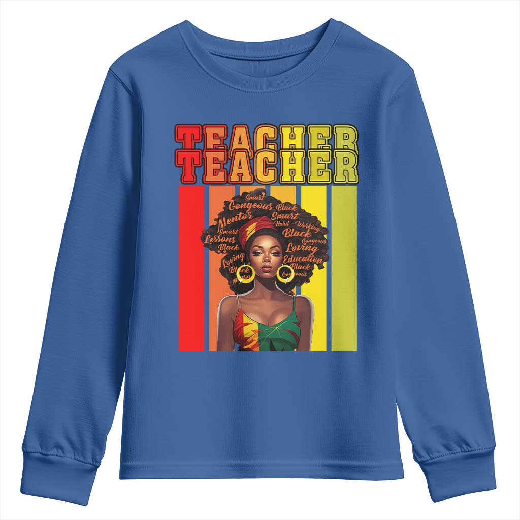 Black Teacher Youth Sweatshirt Women African Americans School Educate TS09