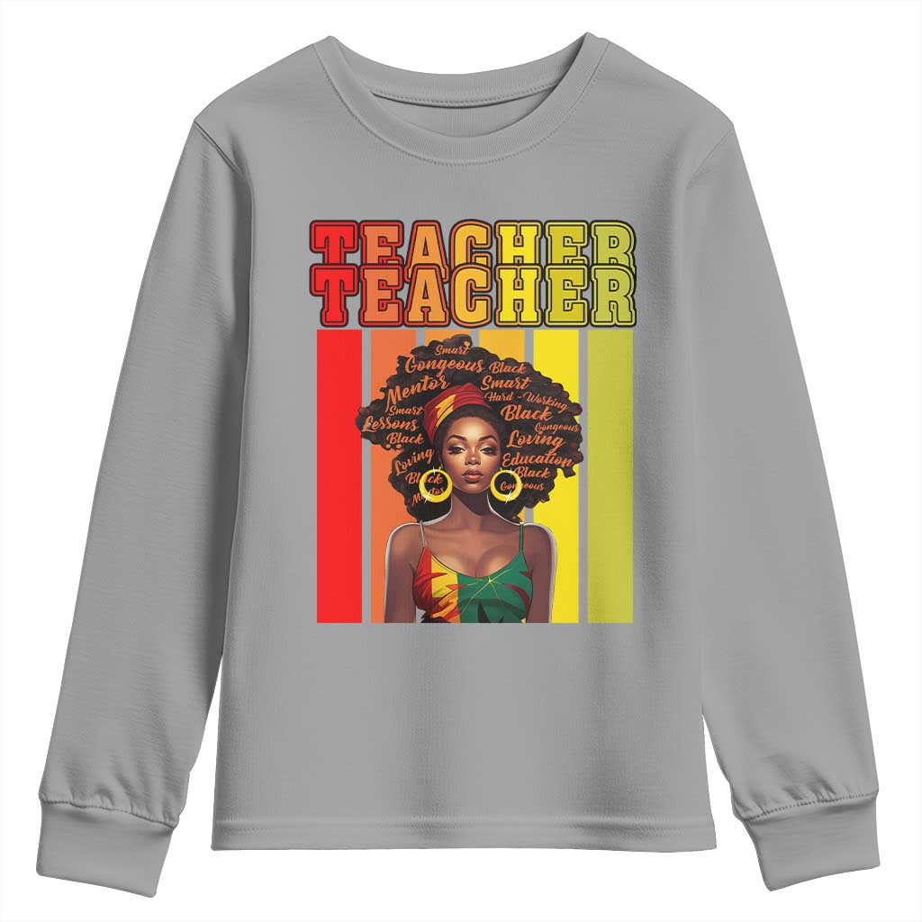 Black Teacher Youth Sweatshirt Women African Americans School Educate TS09