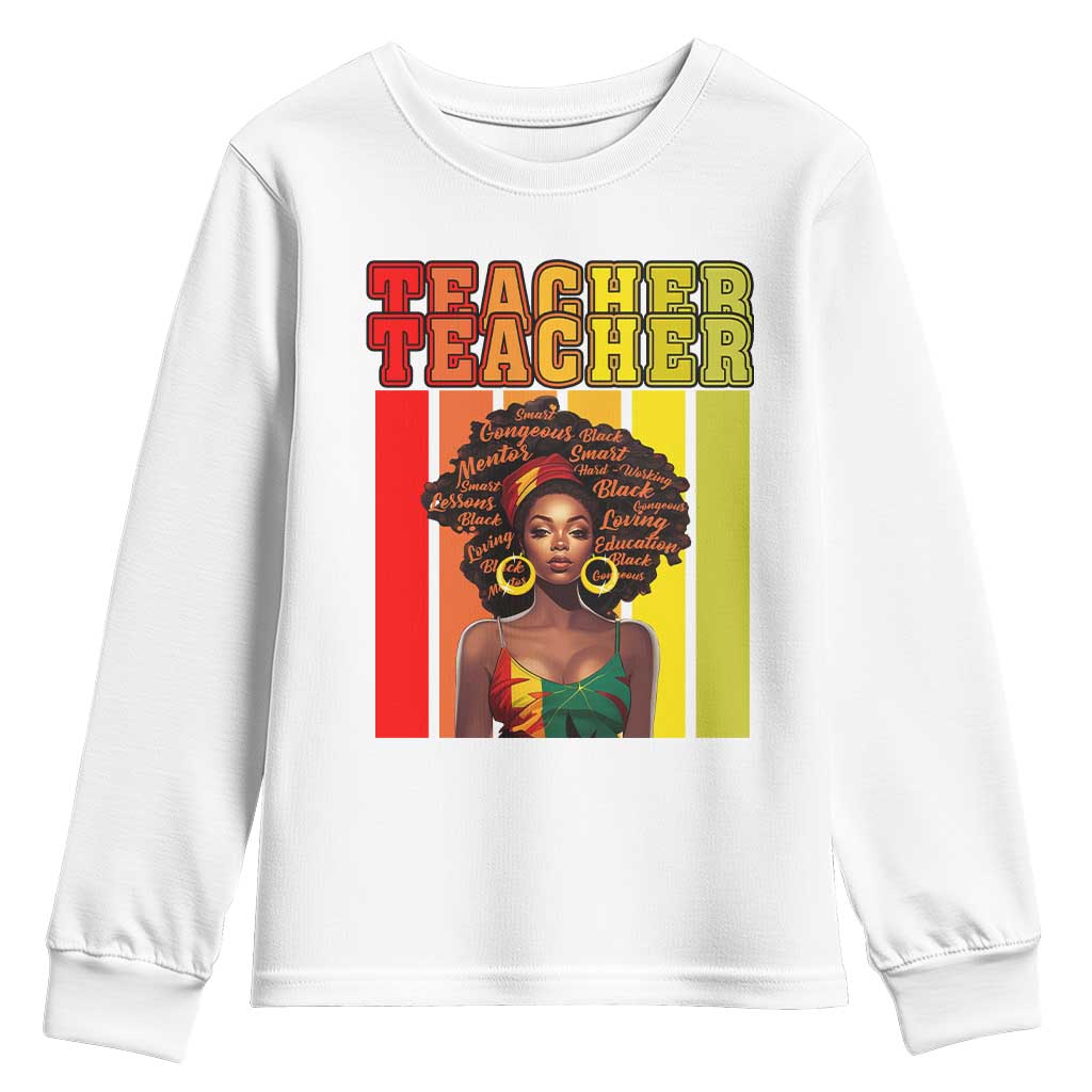 Black Teacher Youth Sweatshirt Women African Americans School Educate TS09
