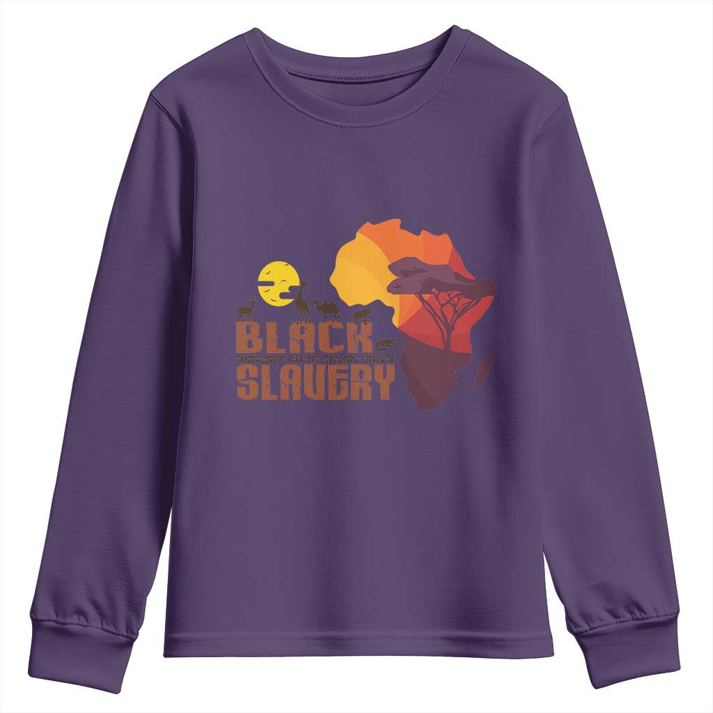 Black Pride Youth Sweatshirt Black History Didn't Start With Slavery African American TS09