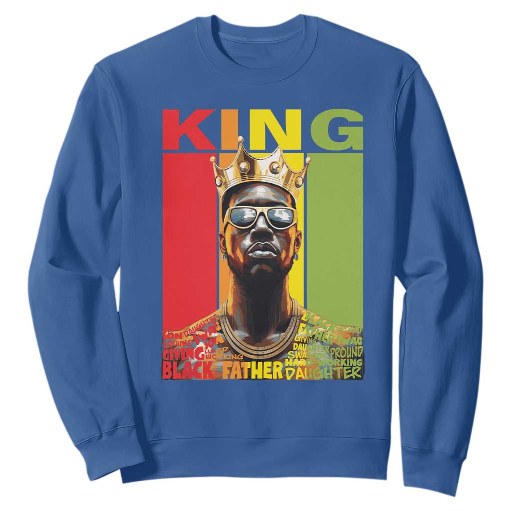 American Dad Sweatshirt Black History King Father Melanin African American TS09