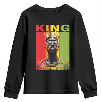 American Dad Youth Sweatshirt Black History King Father Melanin African American TS09