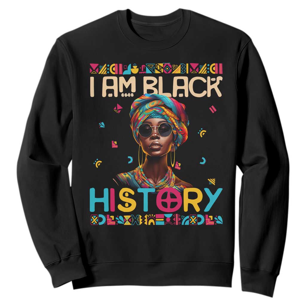 I Am Black History Sweatshirt African American Women Pretty TS09