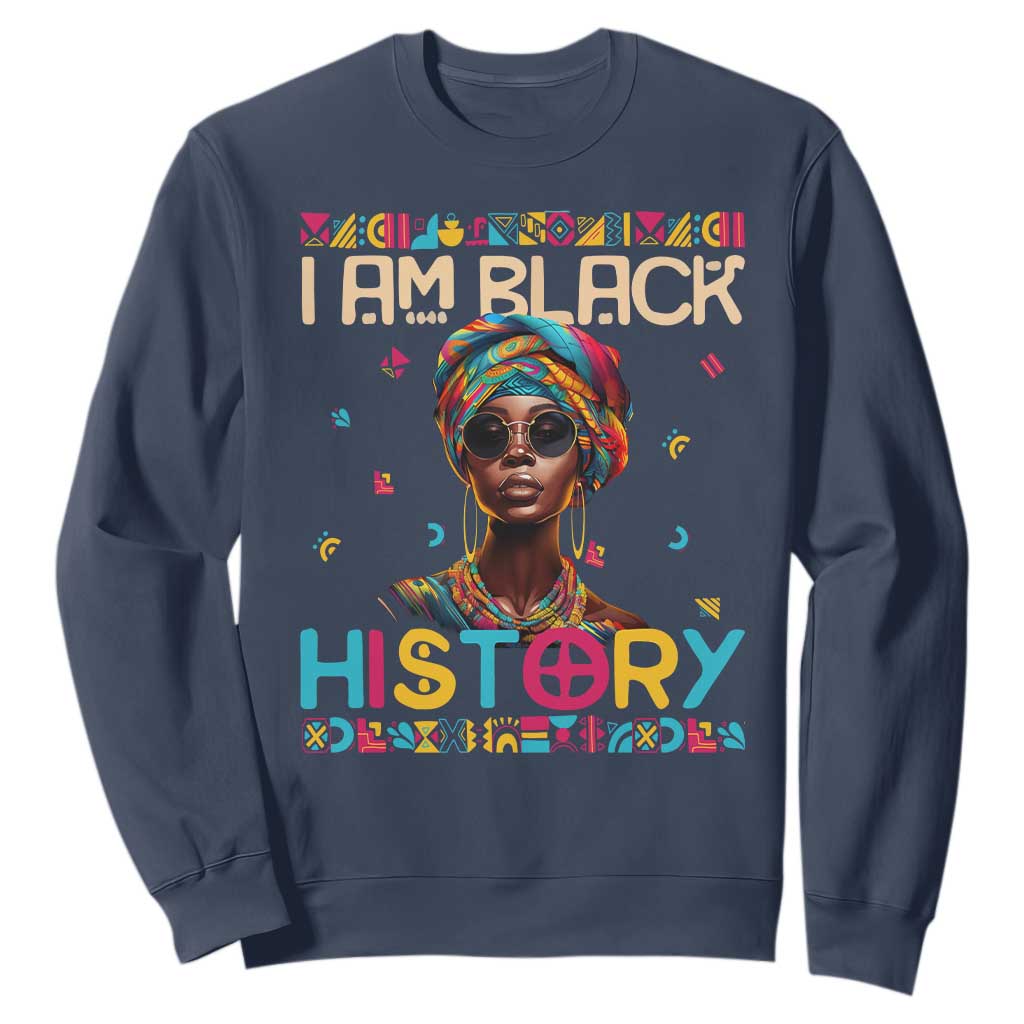 I Am Black History Sweatshirt African American Women Pretty TS09