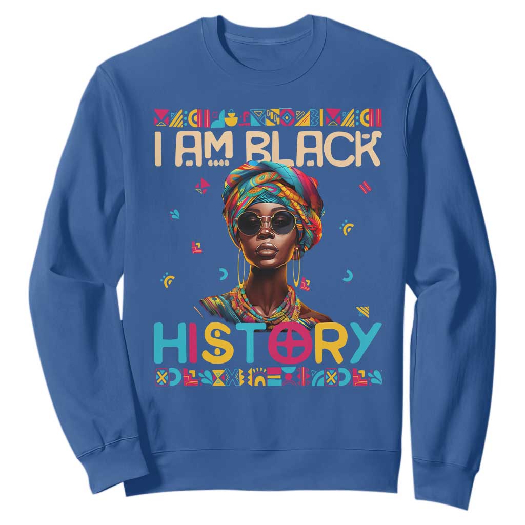 I Am Black History Sweatshirt African American Women Pretty TS09