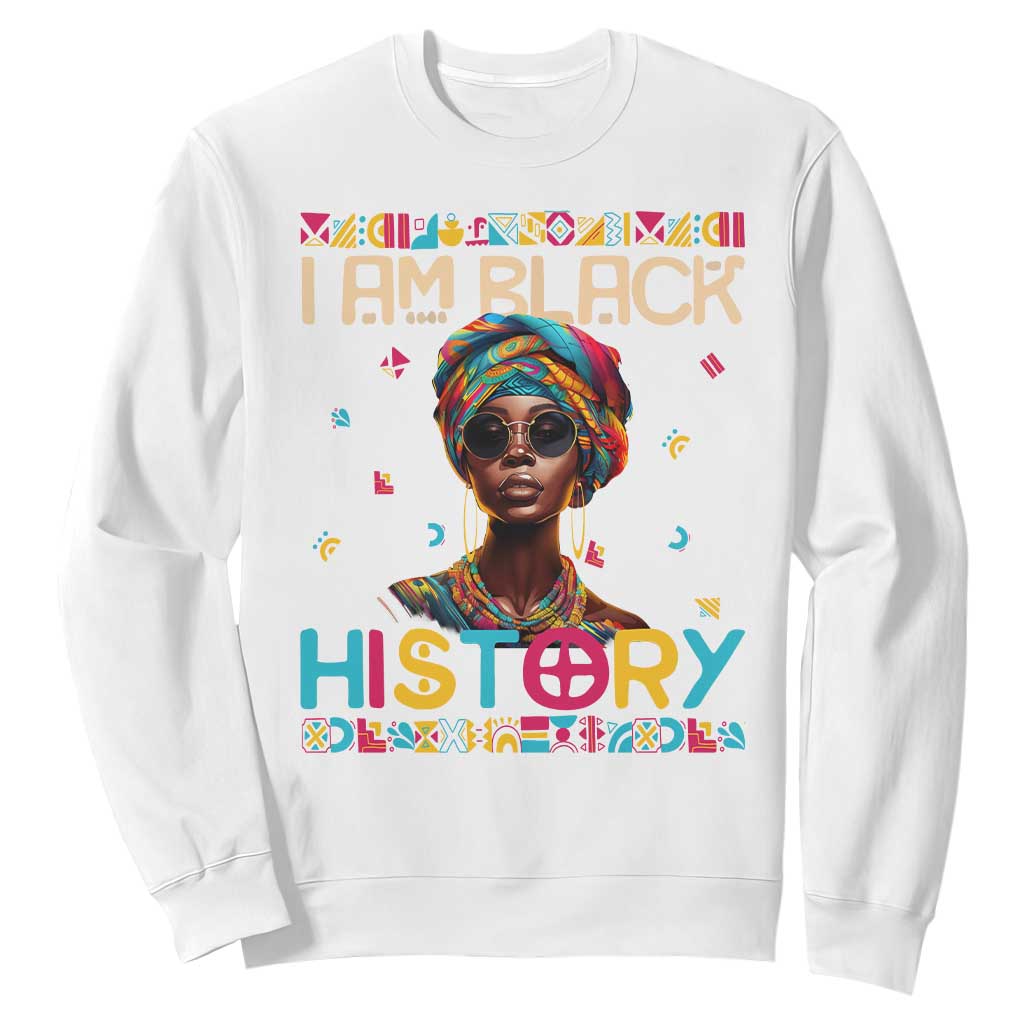 I Am Black History Sweatshirt African American Women Pretty TS09