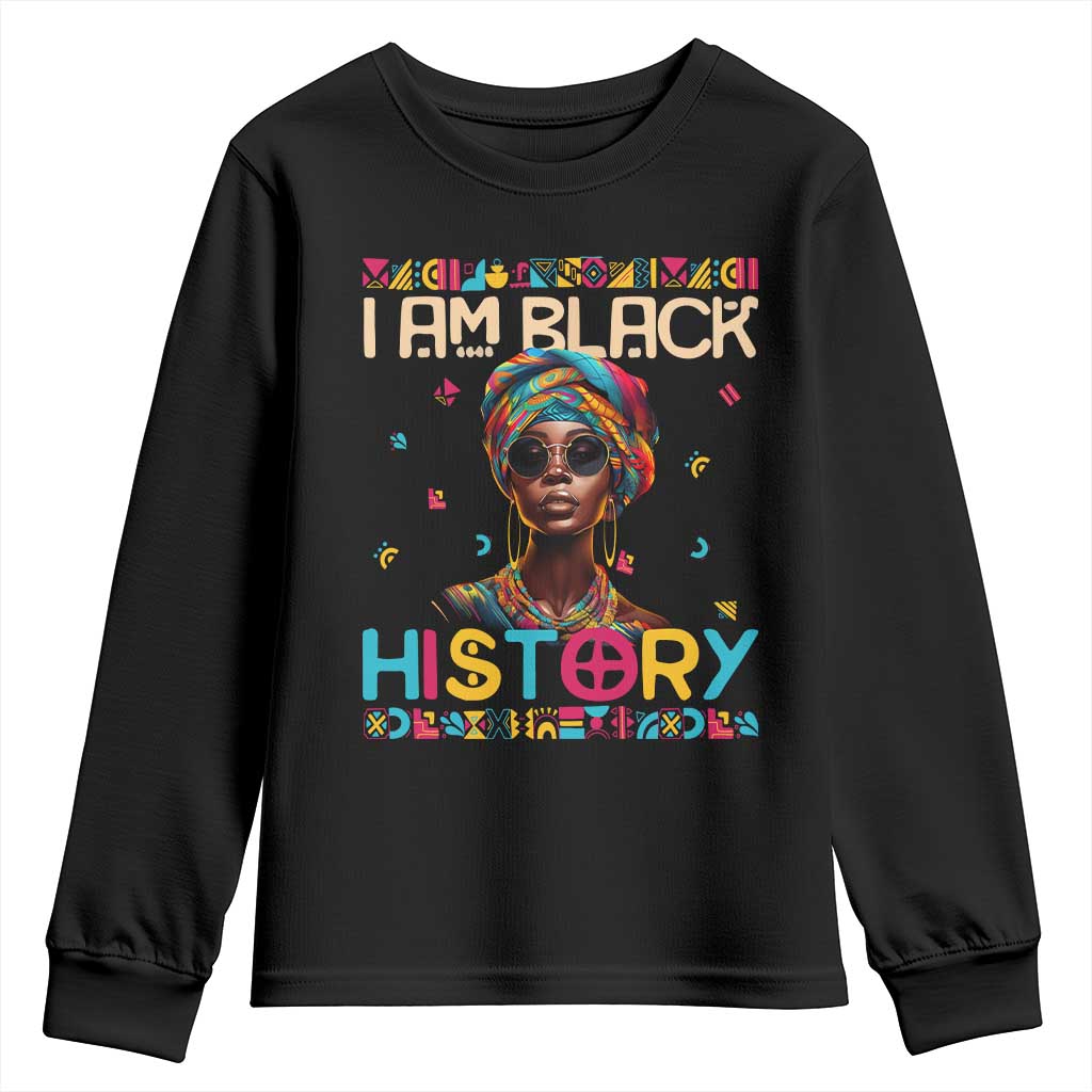 I Am Black History Youth Sweatshirt African American Women Pretty TS09