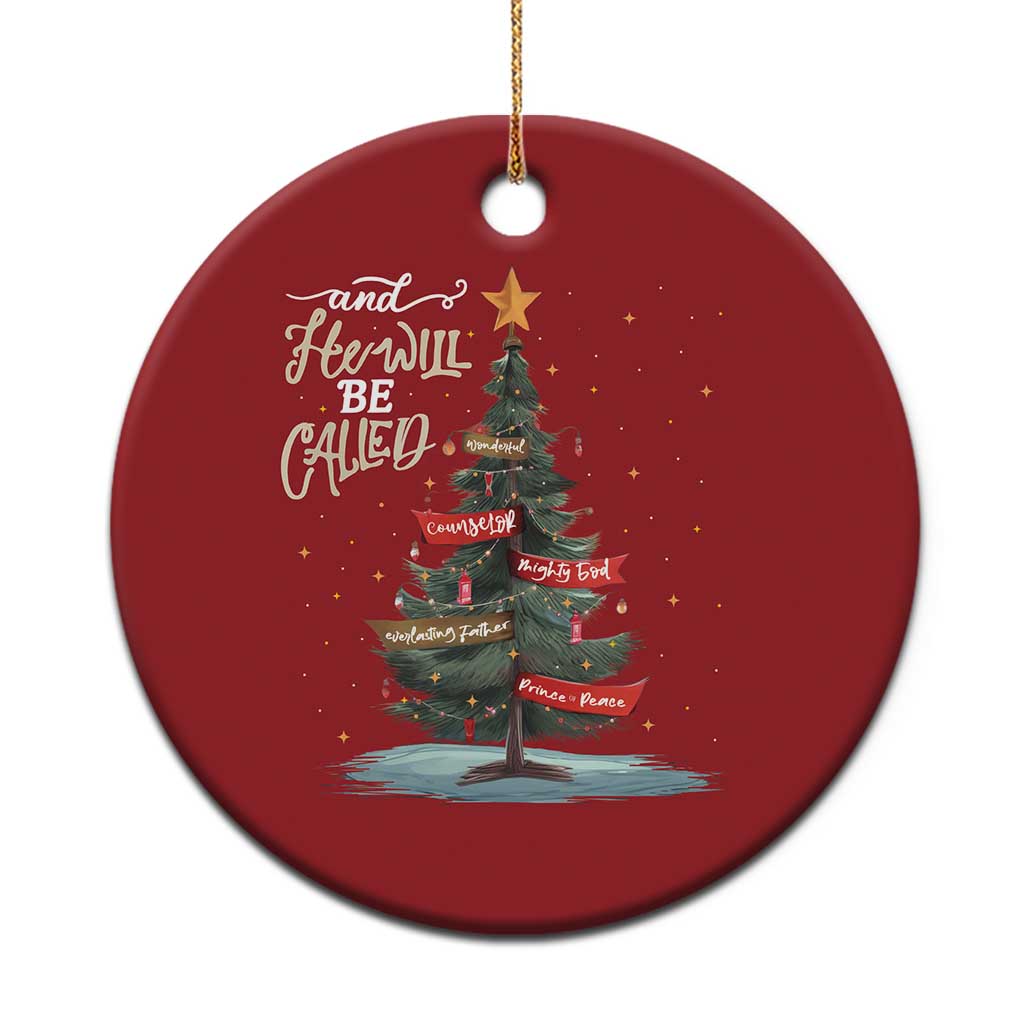 Christian Xmas Christmas Ornament He Will Be Called Wonderful Counselor TS09