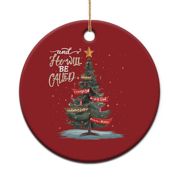 Christian Xmas Christmas Ornament He Will Be Called Wonderful Counselor TS09