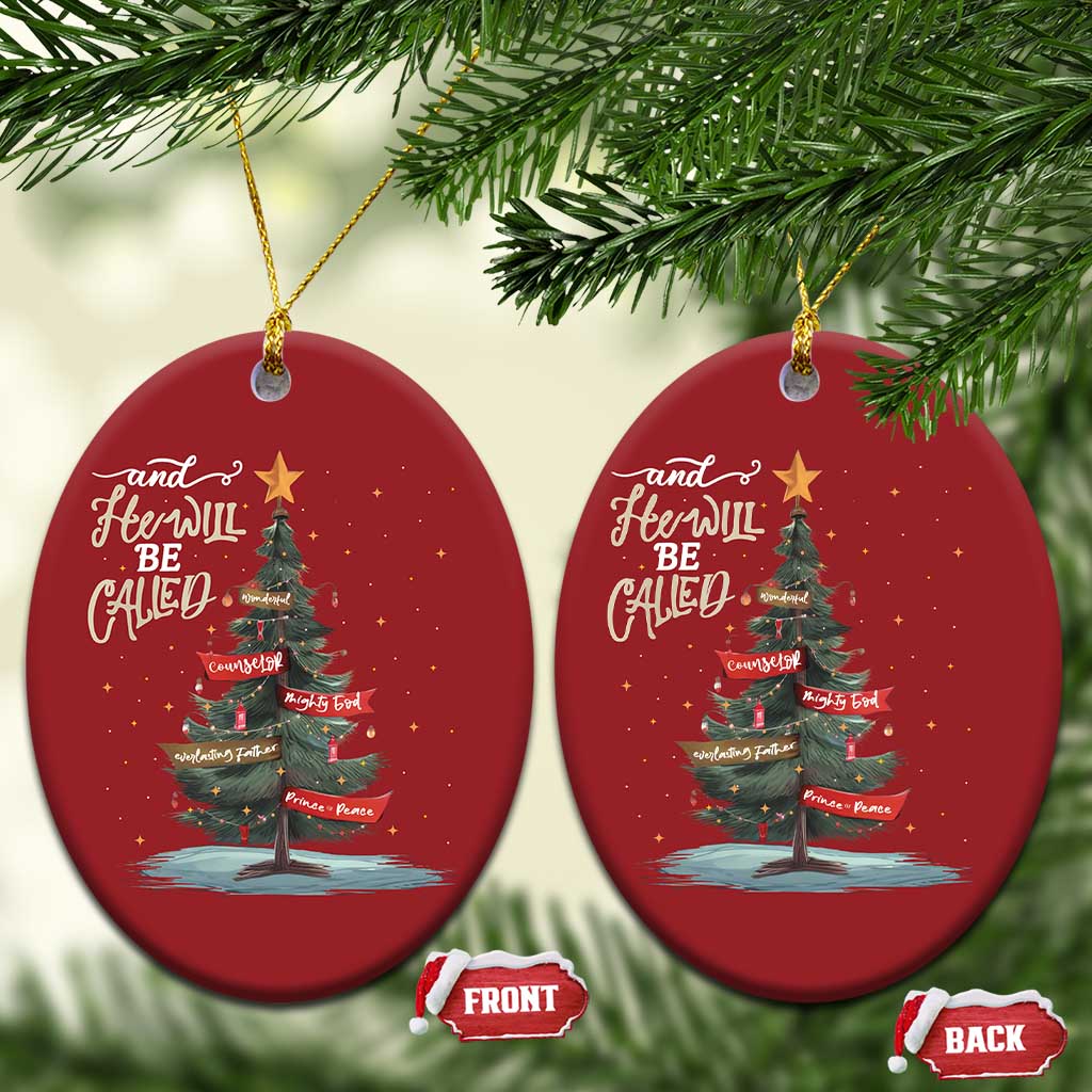 Christian Xmas Christmas Ornament He Will Be Called Wonderful Counselor TS09
