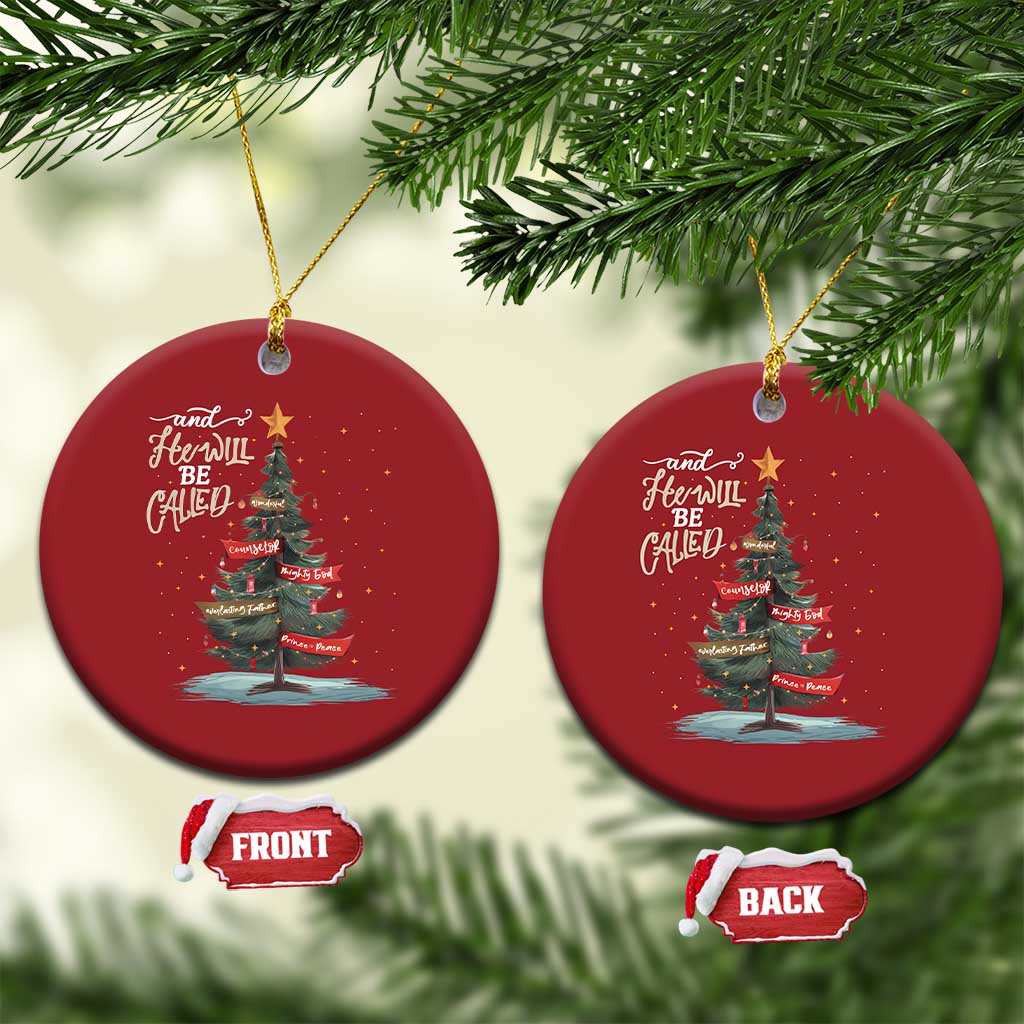 Christian Xmas Christmas Ornament He Will Be Called Wonderful Counselor TS09