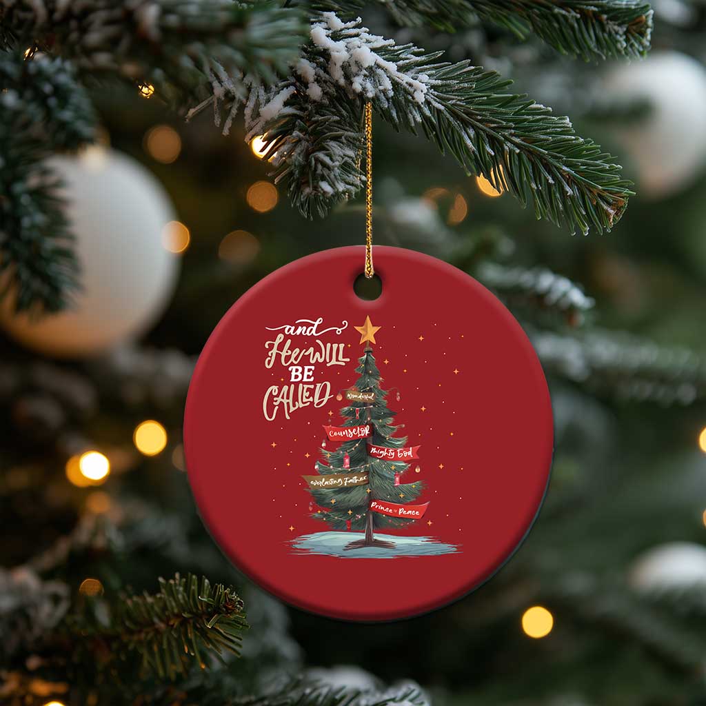 Christian Xmas Christmas Ornament He Will Be Called Wonderful Counselor TS09