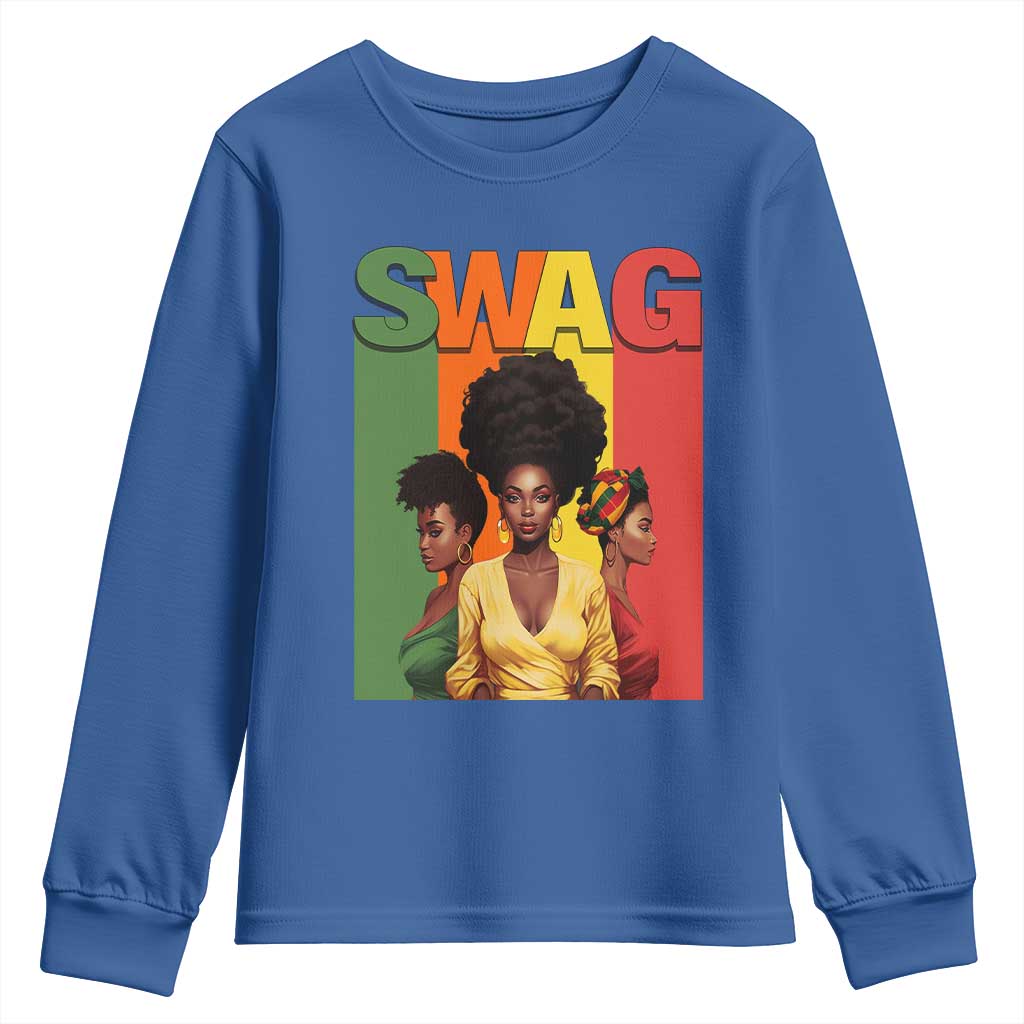 Black History Month Youth Sweatshirt Swag Melanin Queen TS09