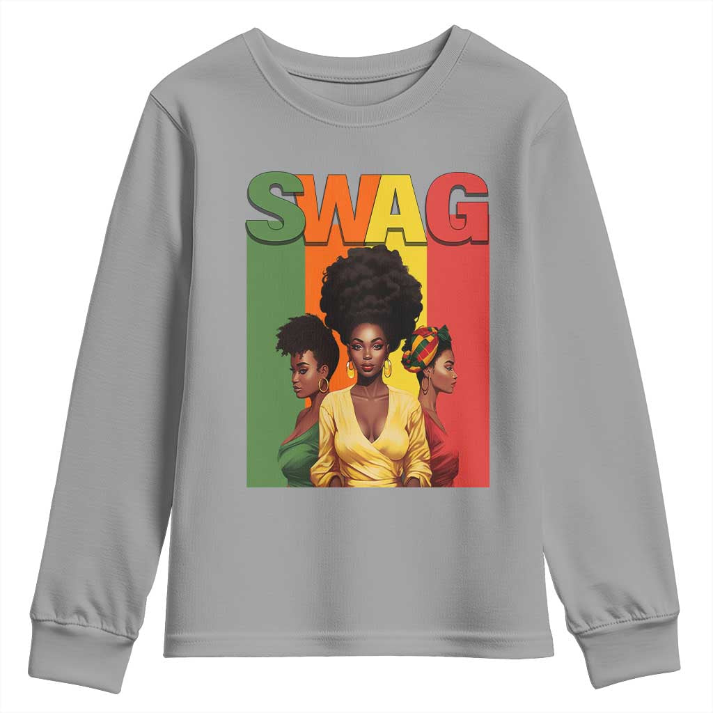 Black History Month Youth Sweatshirt Swag Melanin Queen TS09