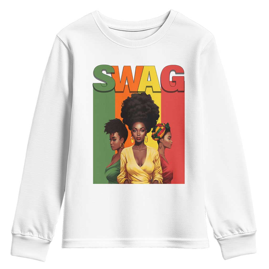 Black History Month Youth Sweatshirt Swag Melanin Queen TS09