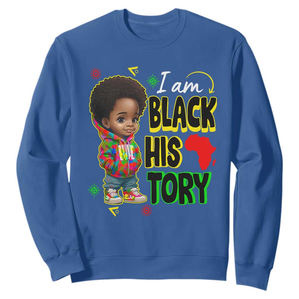 Black Boys Pride Sweatshirt Handsome Kids Boys I Am Black History Month TS09