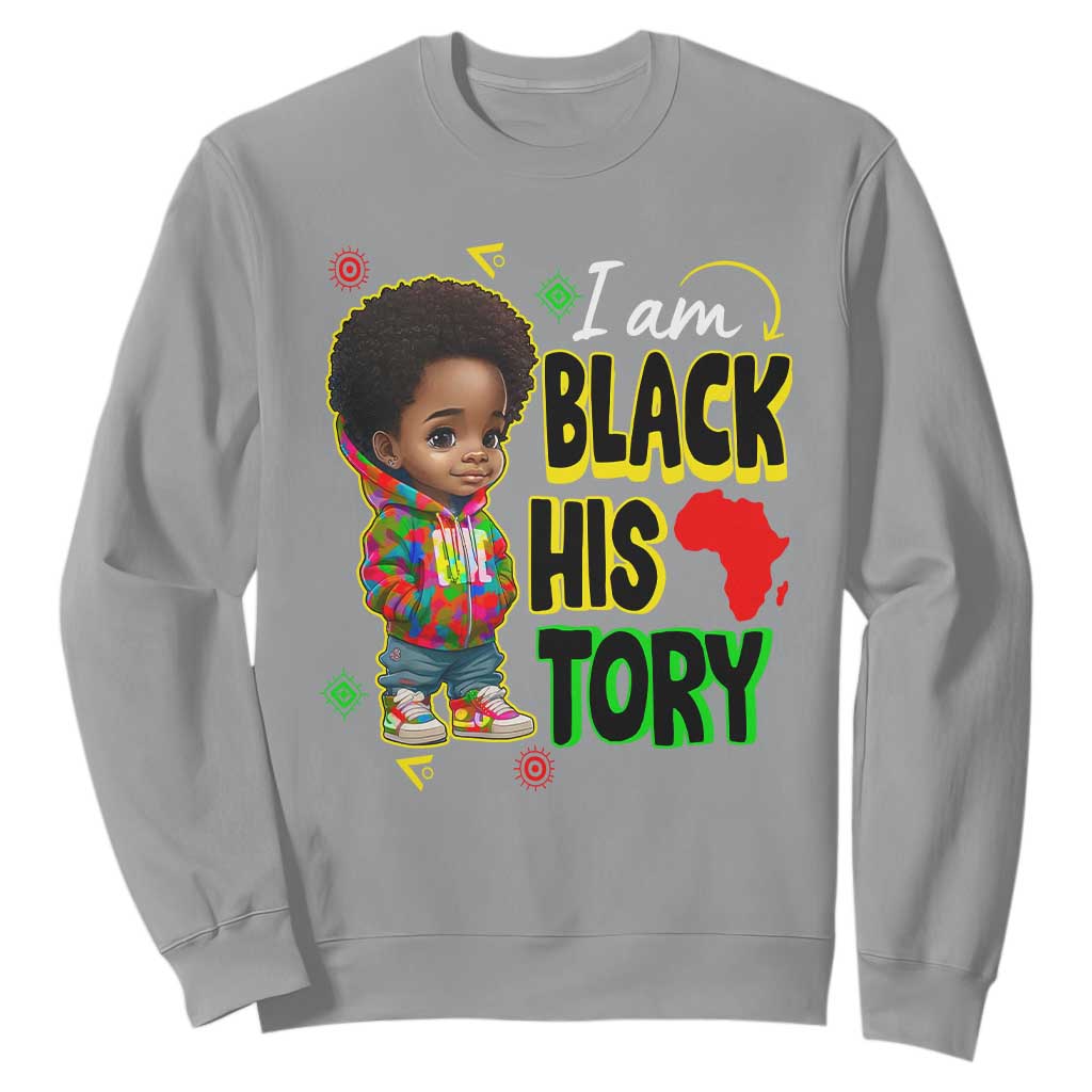 Black Boys Pride Sweatshirt Handsome Kids Boys I Am Black History Month TS09