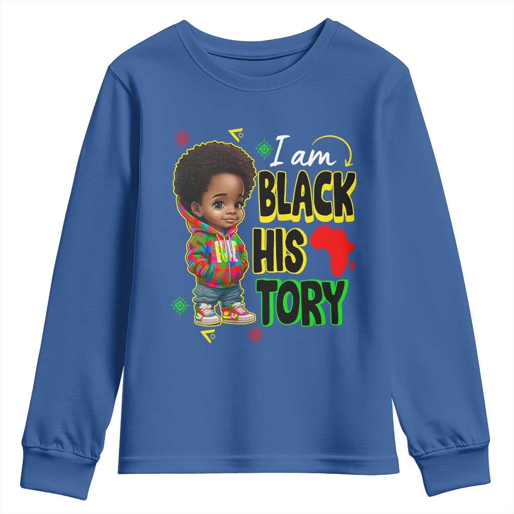 Black Boys Pride Youth Sweatshirt Handsome Kids Boys I Am Black History Month TS09