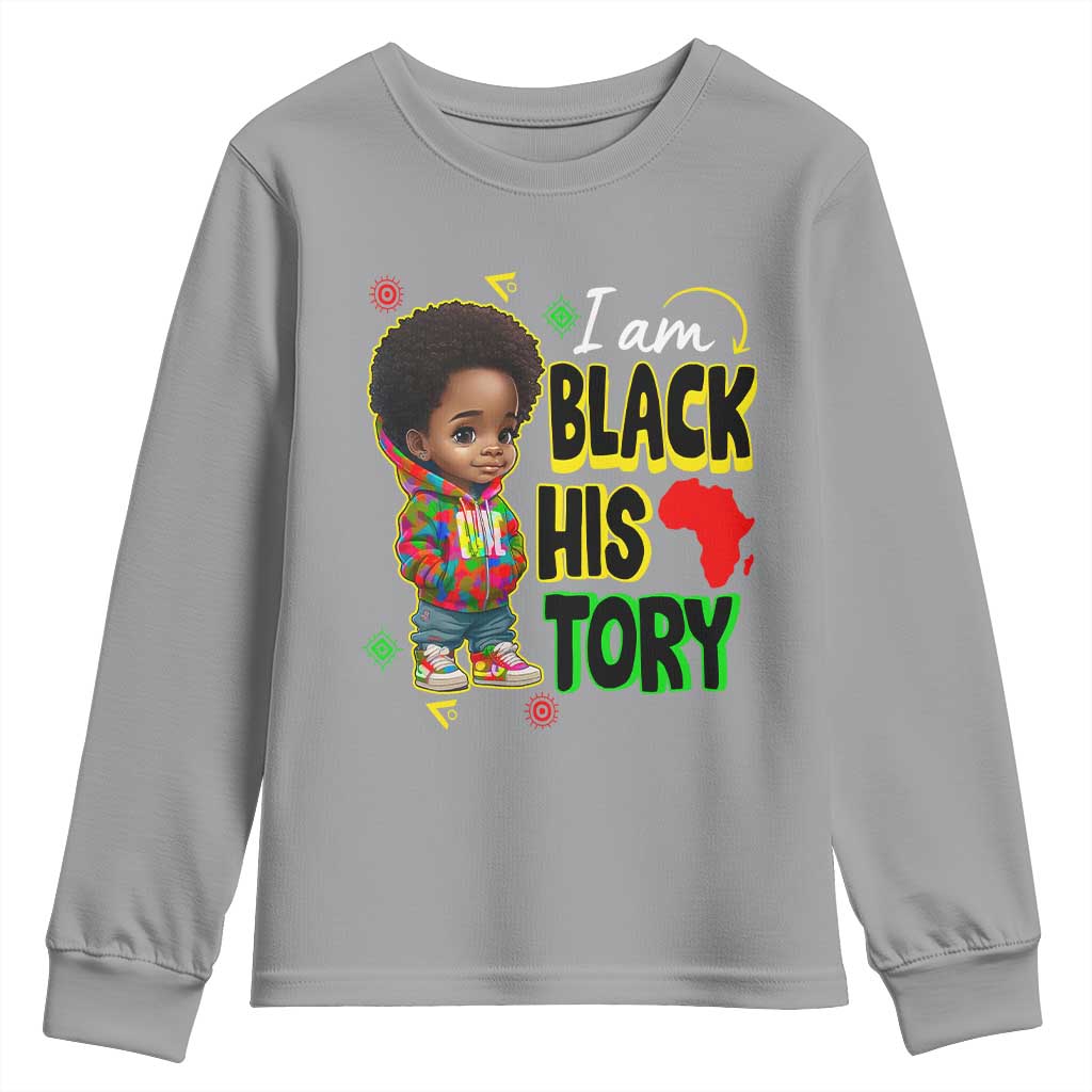 Black Boys Pride Youth Sweatshirt Handsome Kids Boys I Am Black History Month TS09