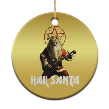 Hail Santa Sleigher Heavy Metal Christmas Ornament TS09