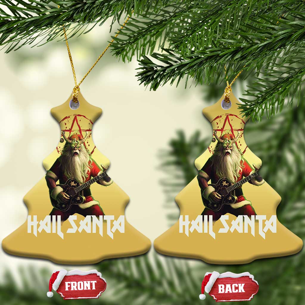 Hail Santa Sleigher Heavy Metal Christmas Ornament TS09