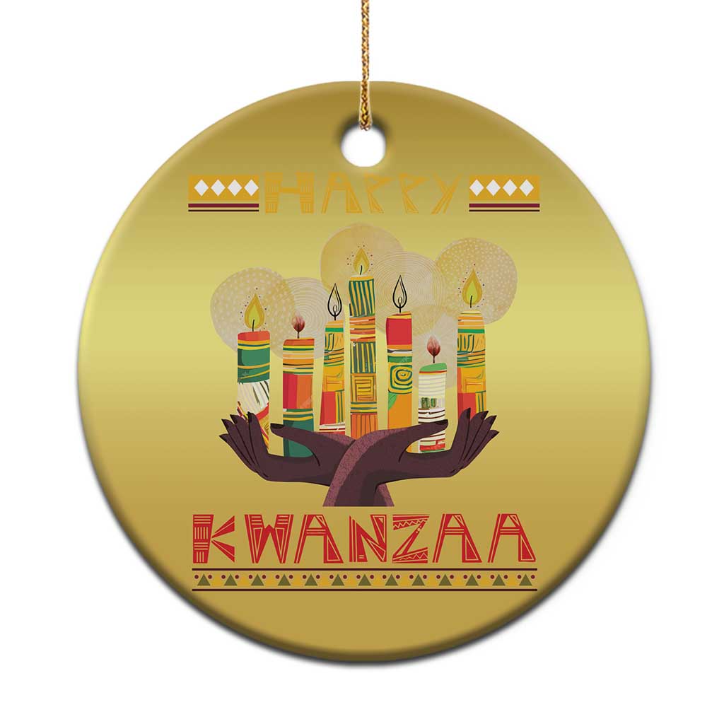 Happy Kwanzaa African American Xmas Christmas Ornament TS09