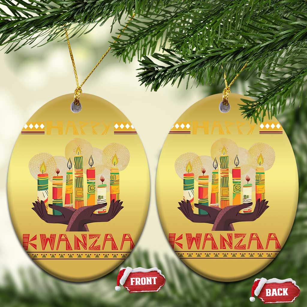 Happy Kwanzaa African American Xmas Christmas Ornament TS09
