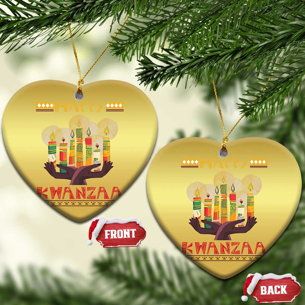 Happy Kwanzaa African American Xmas Christmas Ornament TS09