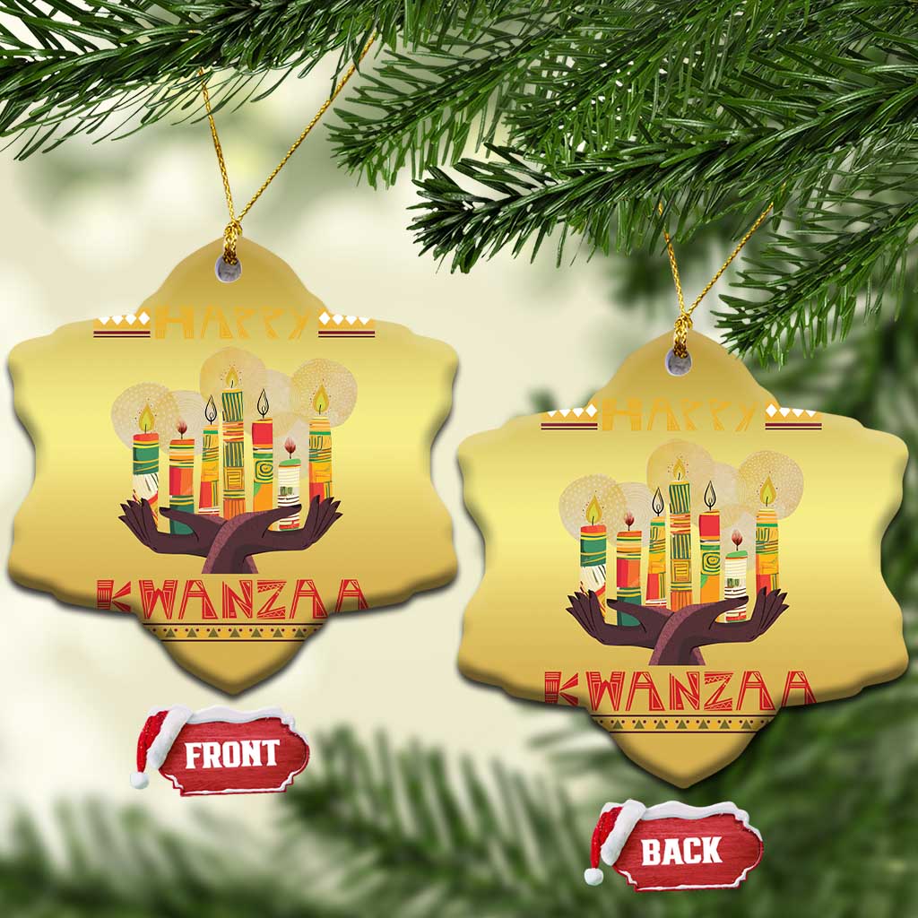 Happy Kwanzaa African American Xmas Christmas Ornament TS09