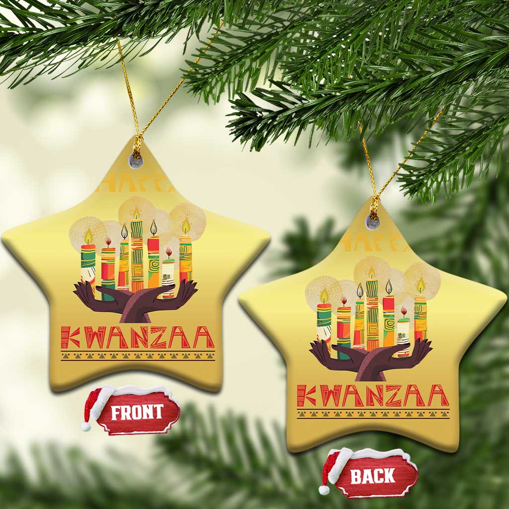 Happy Kwanzaa African American Xmas Christmas Ornament TS09